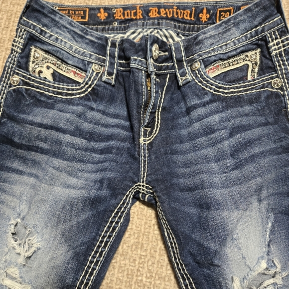 Rock Revival Noelle Capri Pants Size 29 - Picture 2 of 9